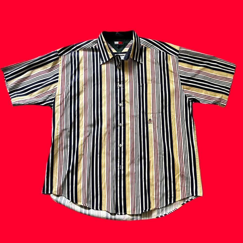 TH Striped Button Up